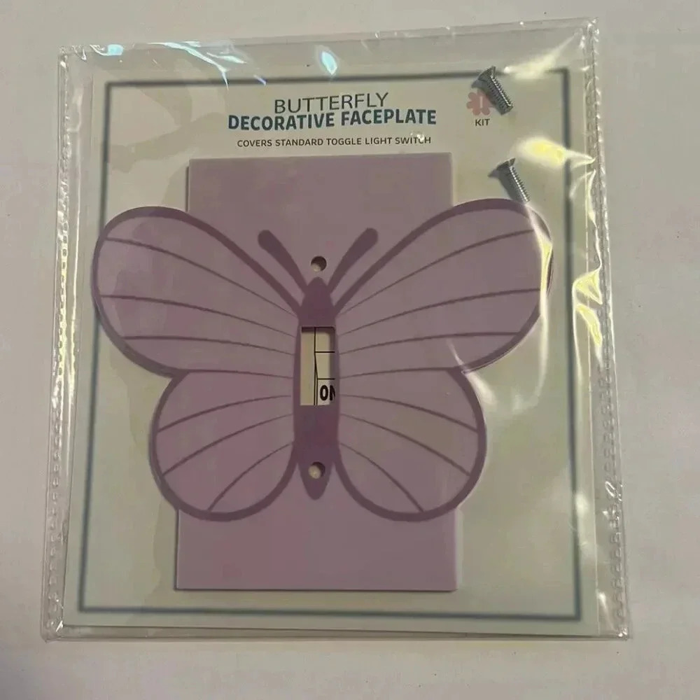 NEW Purple Butterfly Light Switch Wall Plate -Perfect Olivia Rodrigo Theme Room
